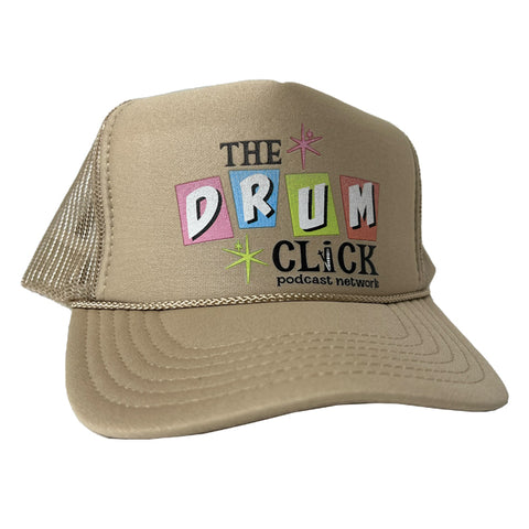 The Drum Click Khaki Trucker Hat